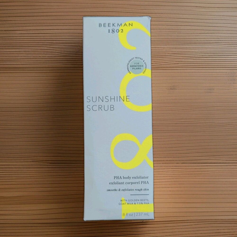Beekman 1802 Sunshine Scrub PHA Body Exfoliator 8 oz 237ml New In Box